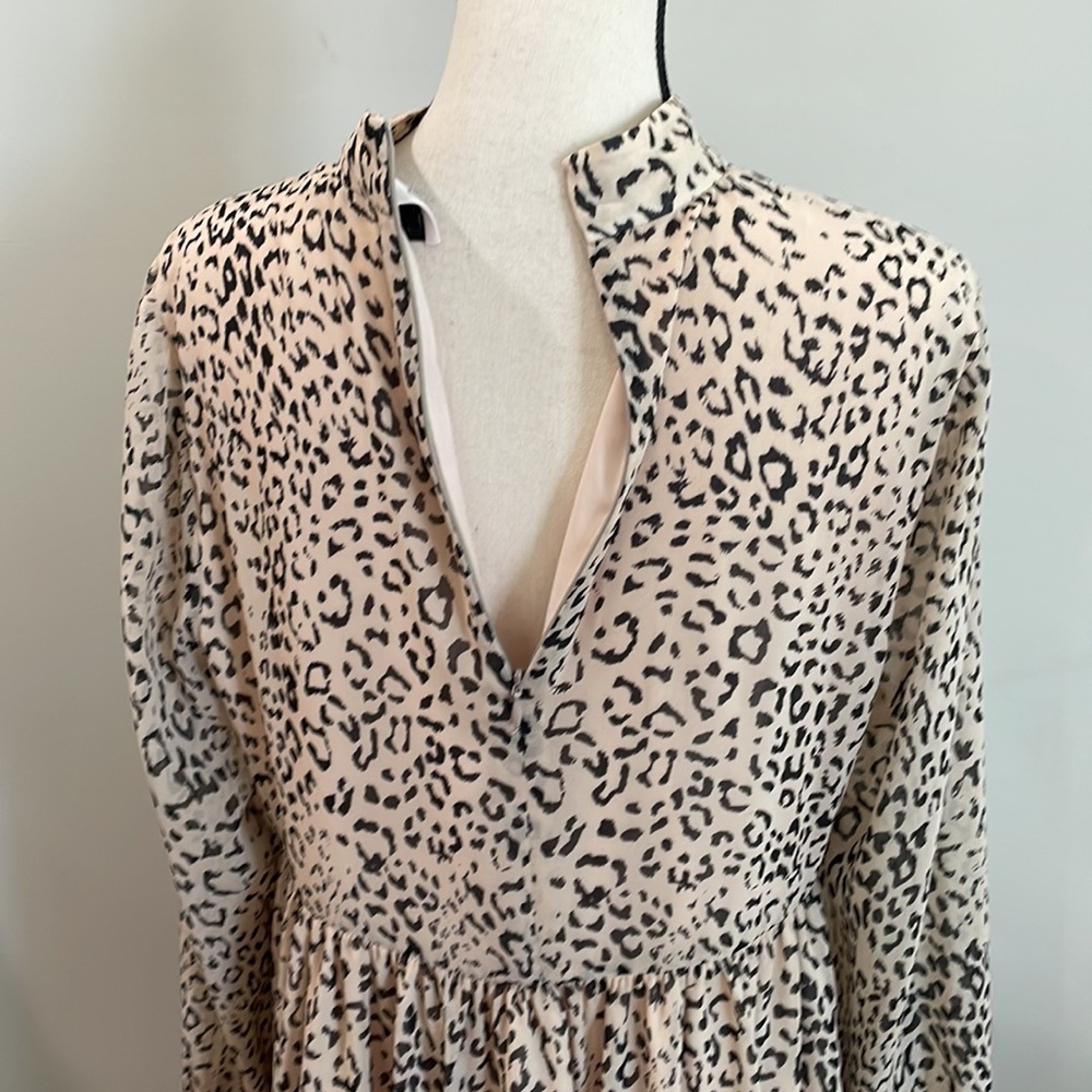 Charles Henry Mock Neck Long Sleeve Midi Dress Size Medium - Picture 13 of 15